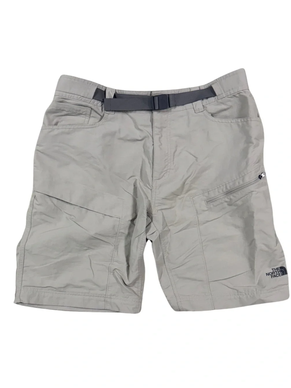 The North Face Men’s Khaki Beige Cargo Hiking Shorts with Belt Size Medium